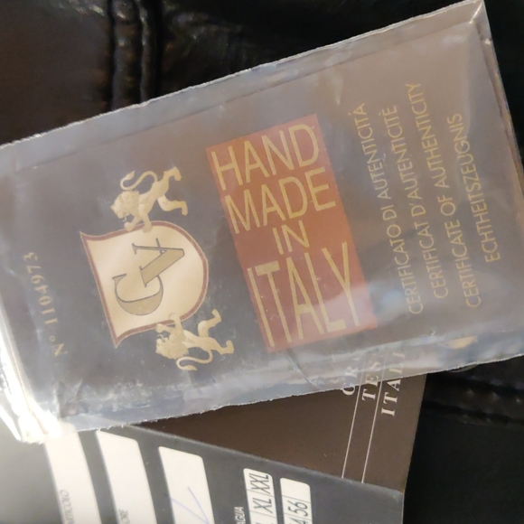 Men's Black Leather Jacket - Picture 10 of 13